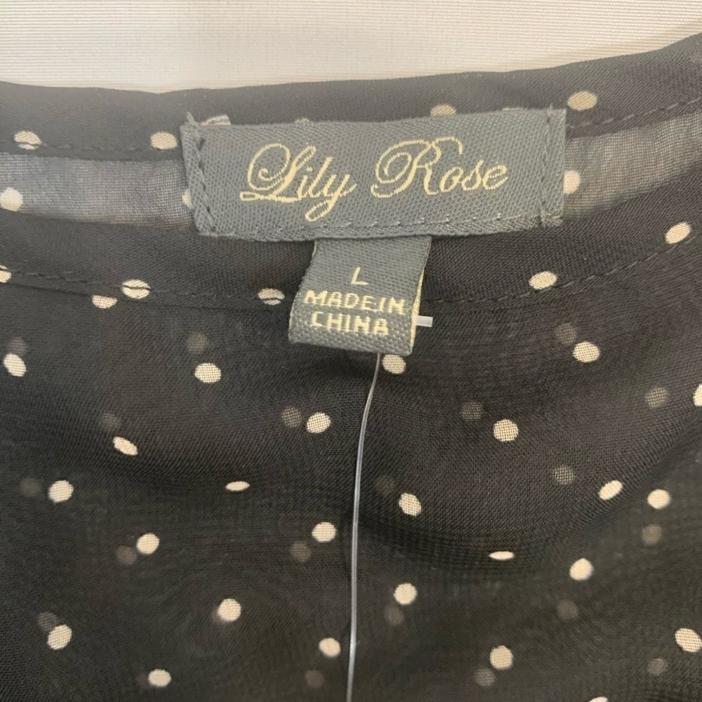 Lily rose black polkadot cinched waist - Picture 11 of 12